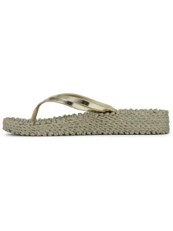 Teenslippers goudkleurig