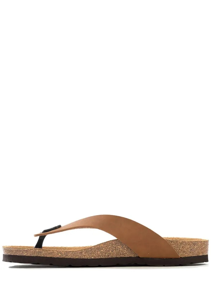 Teenslippers "Goya" lichtbruin