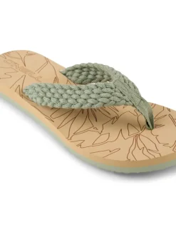 Teenslippers kaki