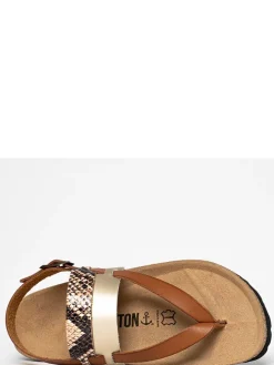 Teenslippers "Lajas" lichtbruin