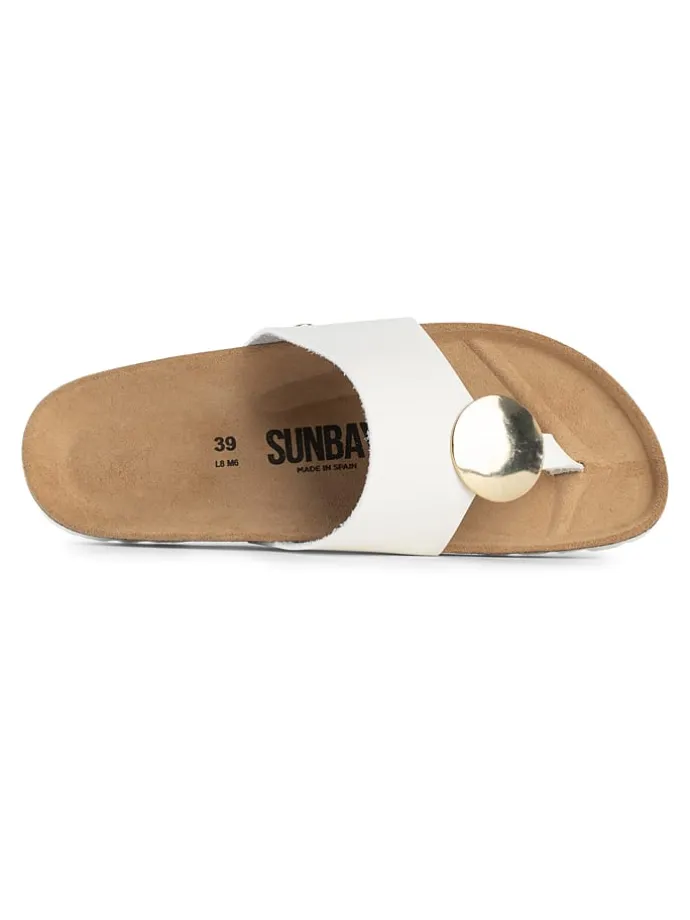 Teenslippers "Maria" wit