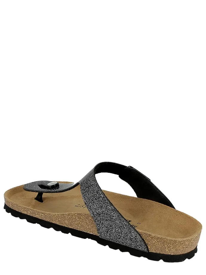 Teenslippers "Mercure" zwart/wit