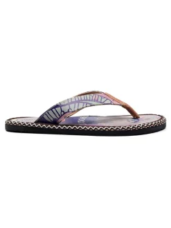 Teenslippers paars/meerkleurig