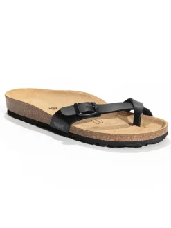 Teenslippers "Petunia" zwart