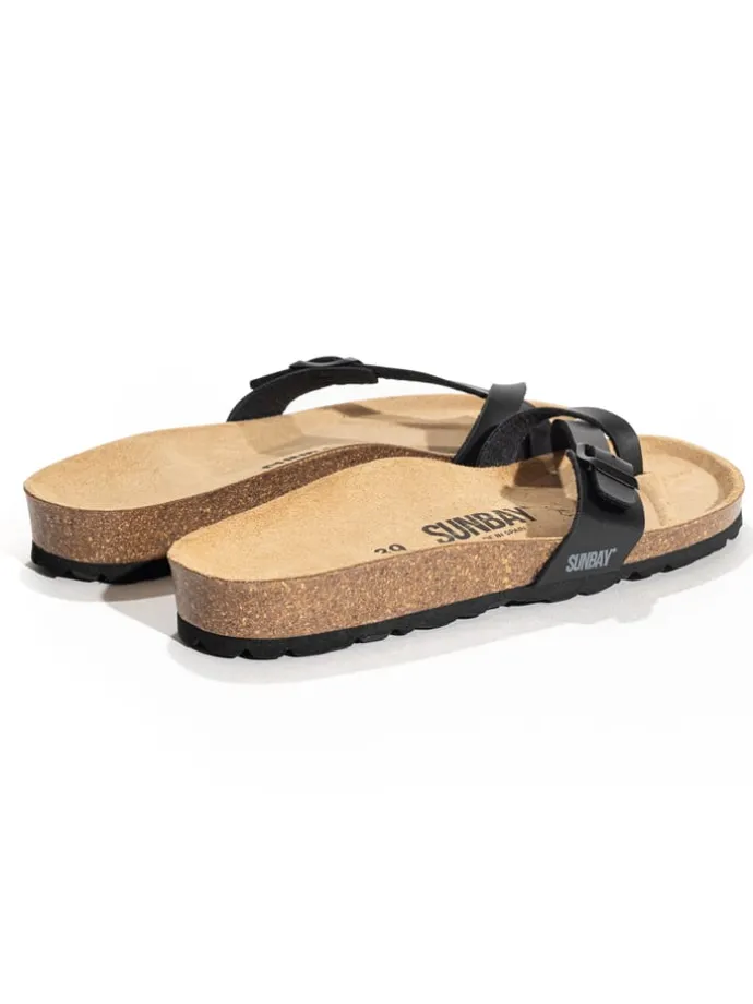 Teenslippers "Petunia" zwart