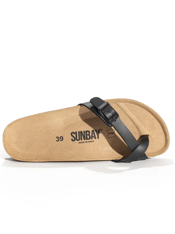 Teenslippers "Petunia" zwart