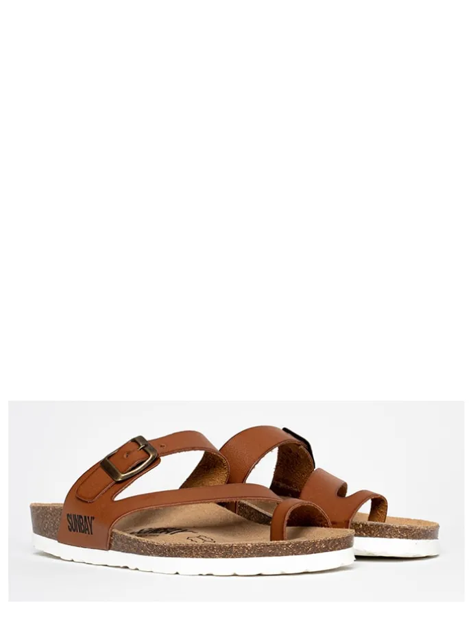 Teenslippers "Rita" lichtbruin