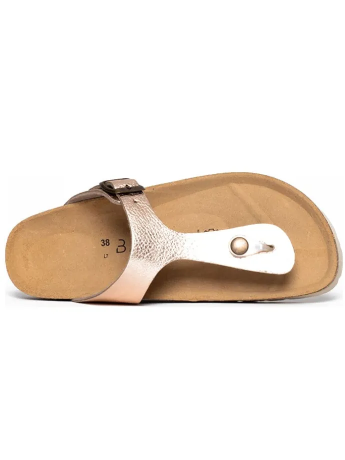 Teenslippers roségoudkleurig