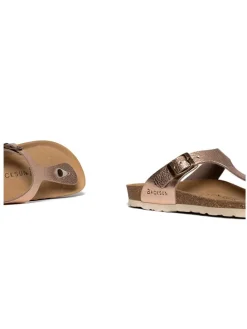 Teenslippers roségoudkleurig