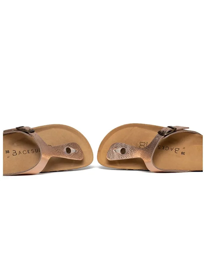 Teenslippers roségoudkleurig