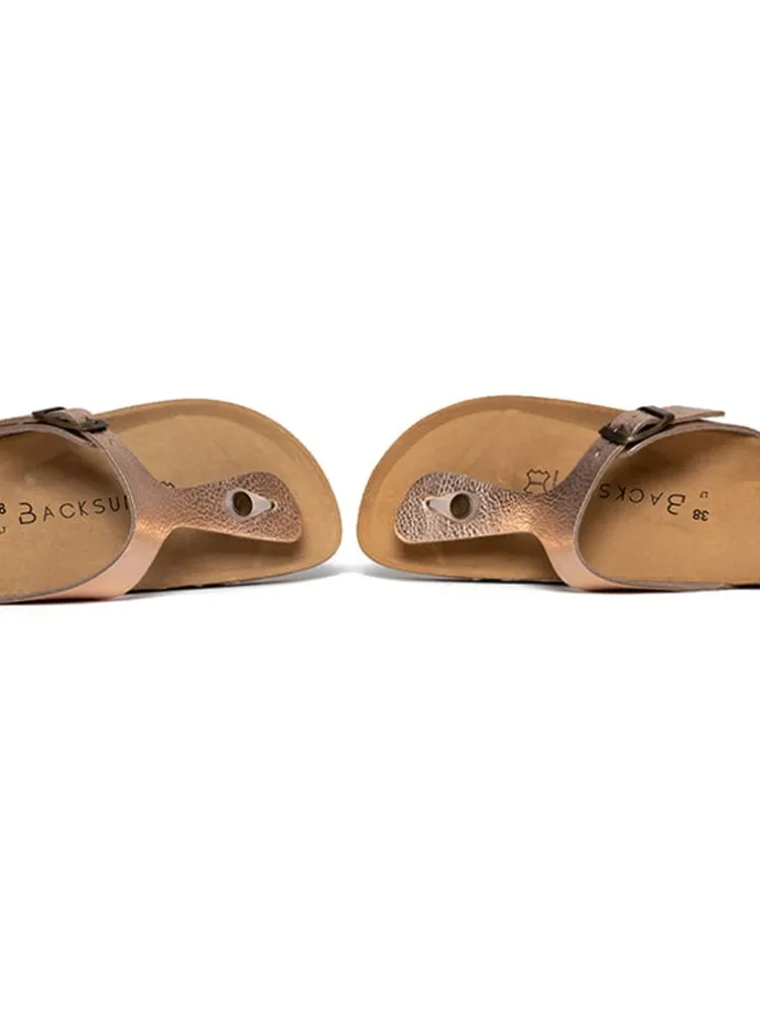 Teenslippers roségoudkleurig