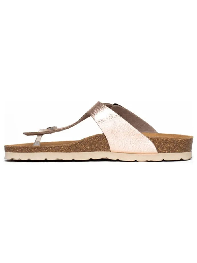 Teenslippers roségoudkleurig
