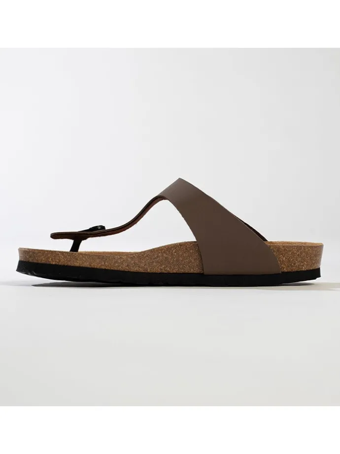 Teenslippers "Sinagpore" bruin