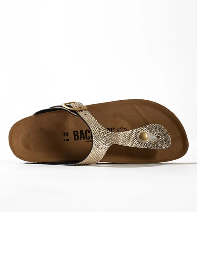 Teenslippers "Singapore" goudkleurig