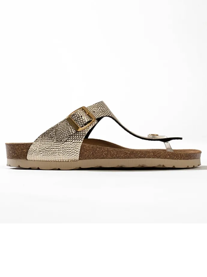 Teenslippers "Singapore" goudkleurig