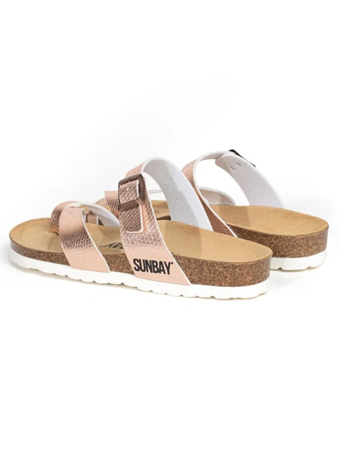 Teenslippers "Tulipe" bronskleurig
