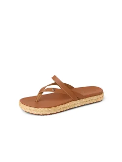 Teenslippers "Vista Carmen" lichtbruin