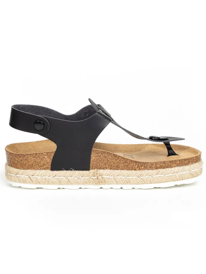 Teenslippers "Yarrow" zwart