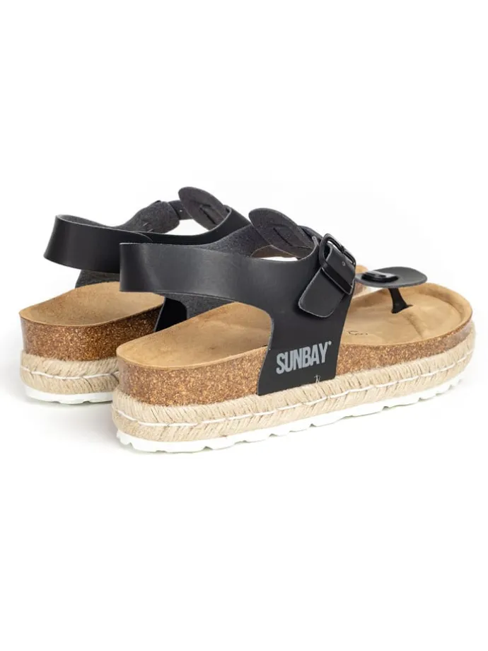 Teenslippers "Yarrow" zwart
