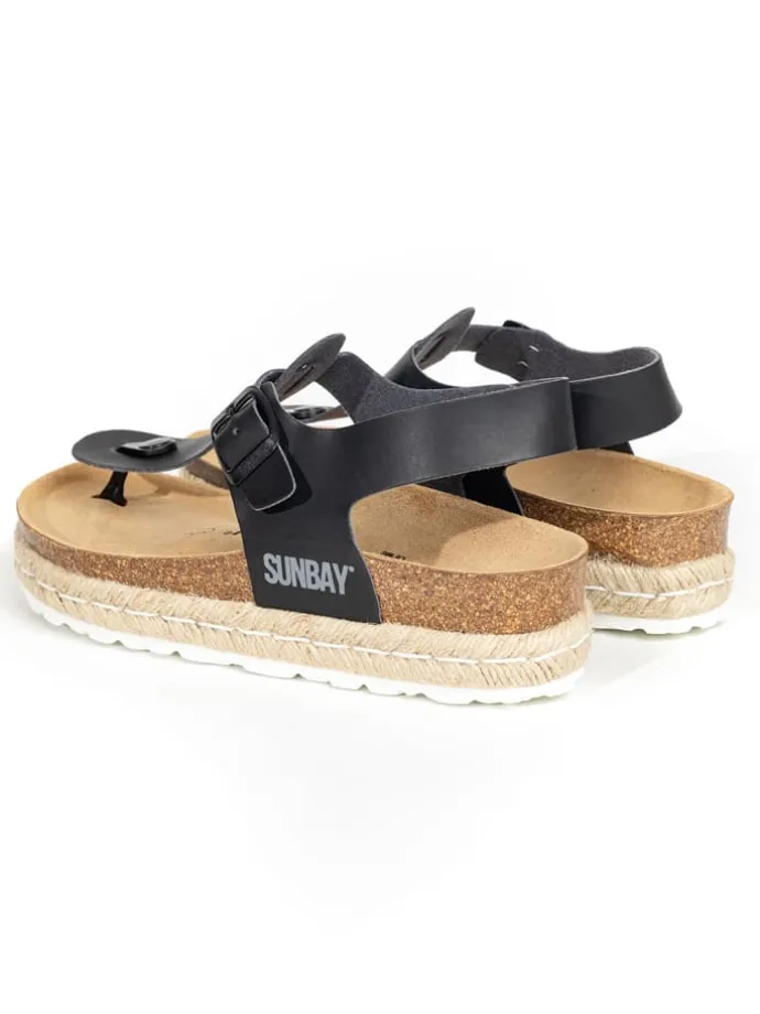 Teenslippers "Yarrow" zwart