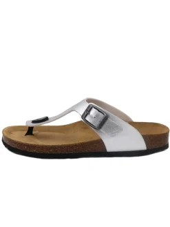 Teenslippers zilverkleurig