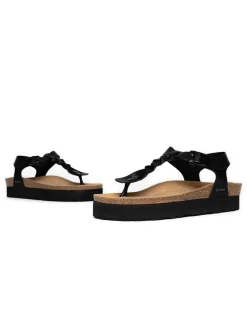 Teenslippers zwart