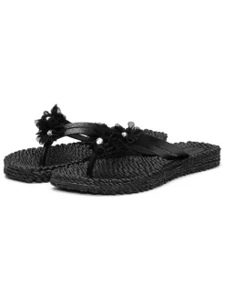 Teenslippers zwart