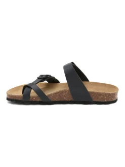 Teenslippers zwart