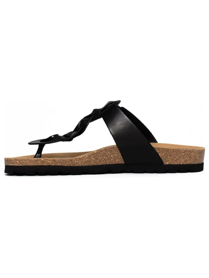 Teenslippers zwart