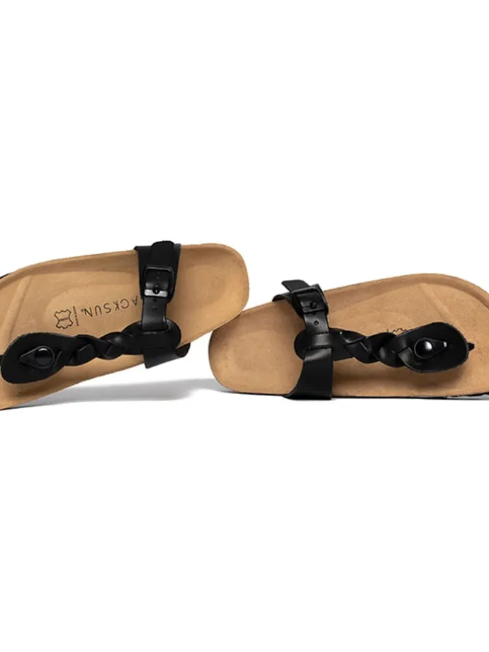Teenslippers zwart