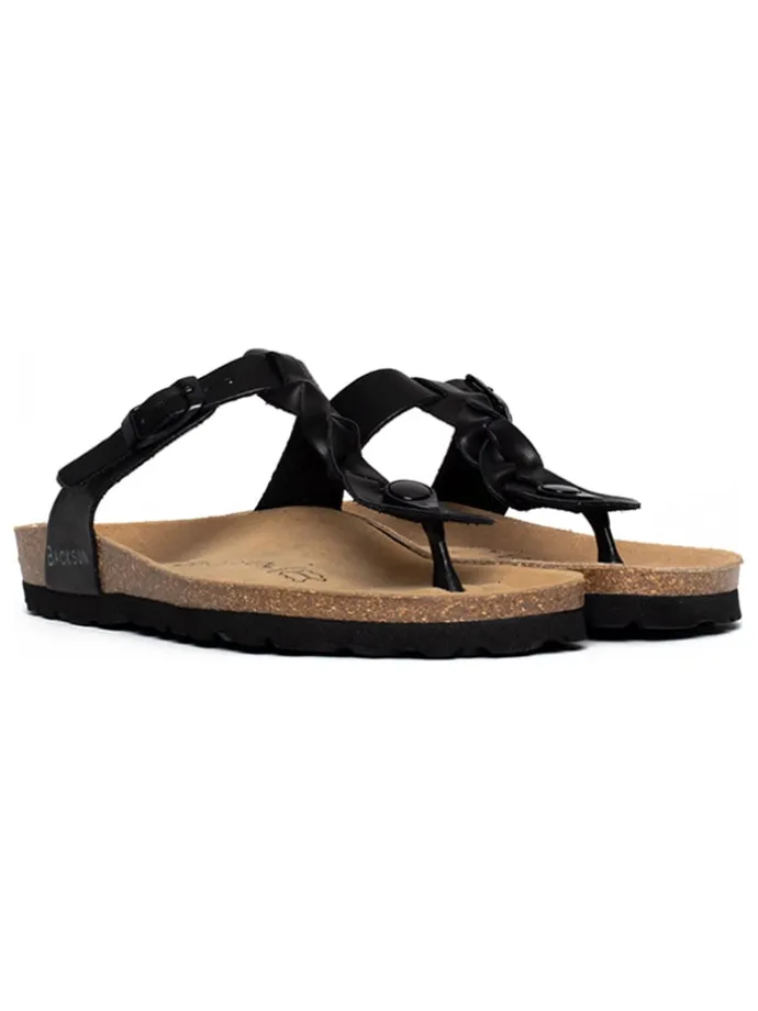 Teenslippers zwart