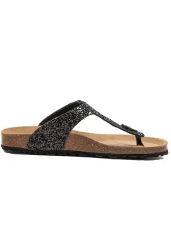 Teenslippers zwart
