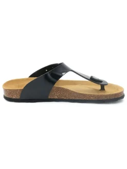 Teenslippers zwart