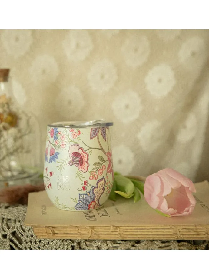 Thermobeker "Bohemian" mintgroen/paars - 250 ml