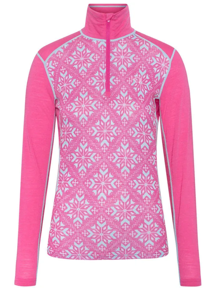 Thermo-ondergoed "Iselin" lichtblauw/roze