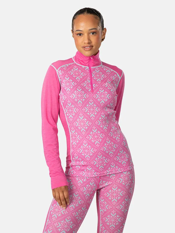 Thermo-ondergoed "Iselin" lichtblauw/roze