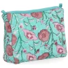 Toilettas "Emelie" turquoise/lichtroze - (B)21 x (H)17 cm