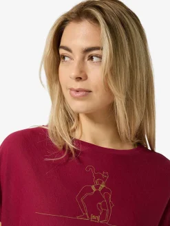 Trainingsshirt "Cat Yoga" rood