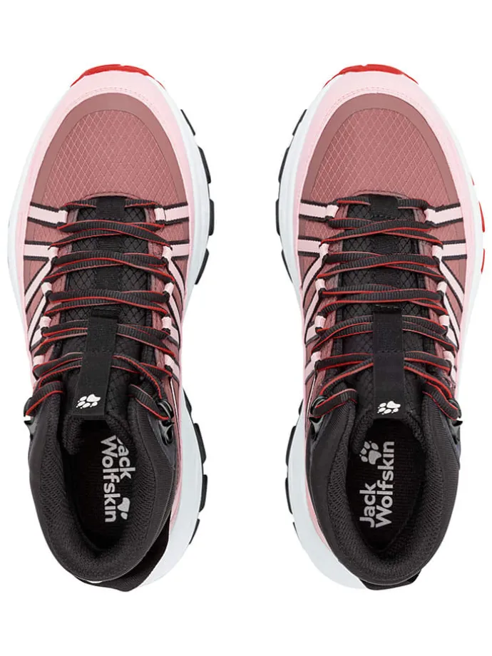 Trekkingboots "Wild Hike Texapore Mid" roze