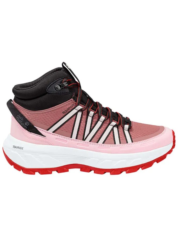 Trekkingboots "Wild Hike Texapore Mid" roze