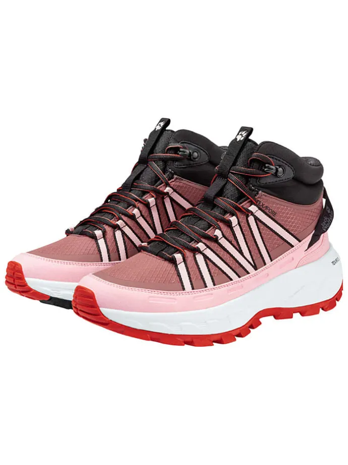 Trekkingboots "Wild Hike Texapore Mid" roze