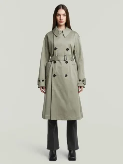 Trenchcoat olijfgroen