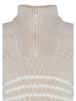 Trui beige/wit