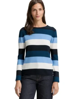 Trui blauw/donkerblauw/zwart