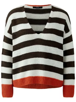 Trui bruin/wit/bruinrood
