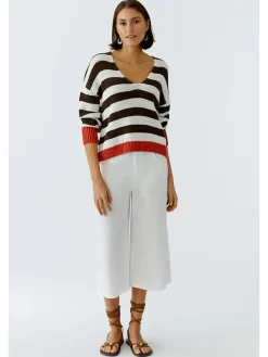 Trui bruin/wit/bruinrood