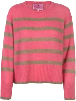 Trui groen/roze