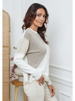 Trui "Lanos" crème/beige