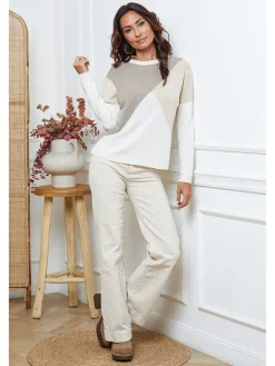 Trui "Lanos" crème/beige