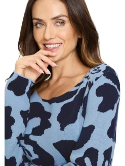Trui lichtblauw/donkerblauw